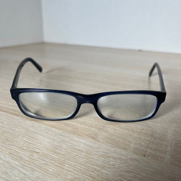 Prada VPR12E 0AX-1O1 Eyeglasses Blue Translucent WIDE ARMS Frames READ 52-16-140 - Picture 2 of 9
